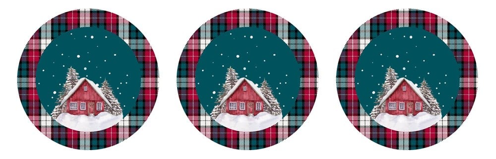 Kış Temalı 3'lü Supla Kumaşı