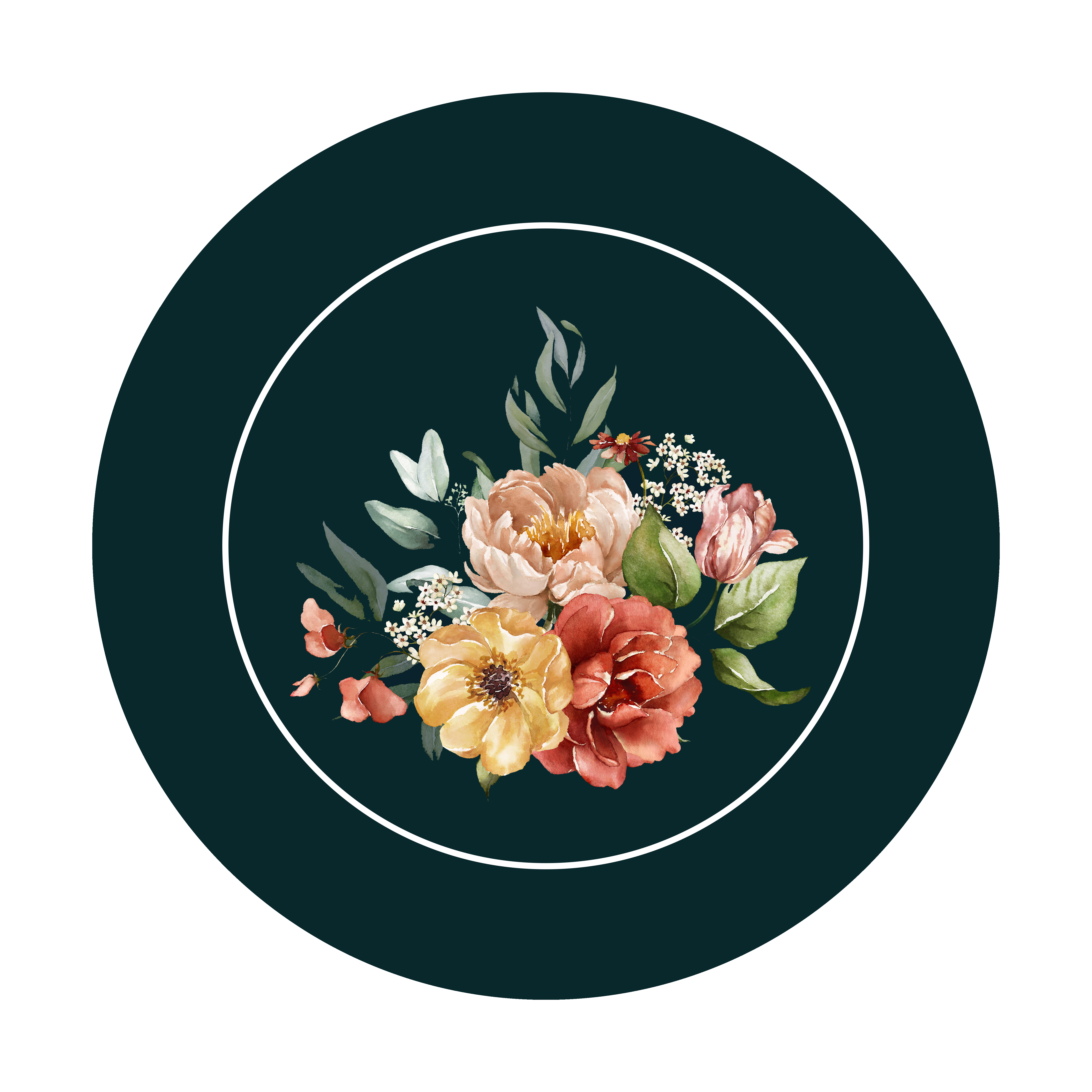 Klasik Çiçek Desenli Dikişsiz 3'lü Supla Kumaşı