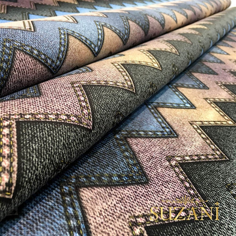 Kot Görünümlü Zigzag Kumaş