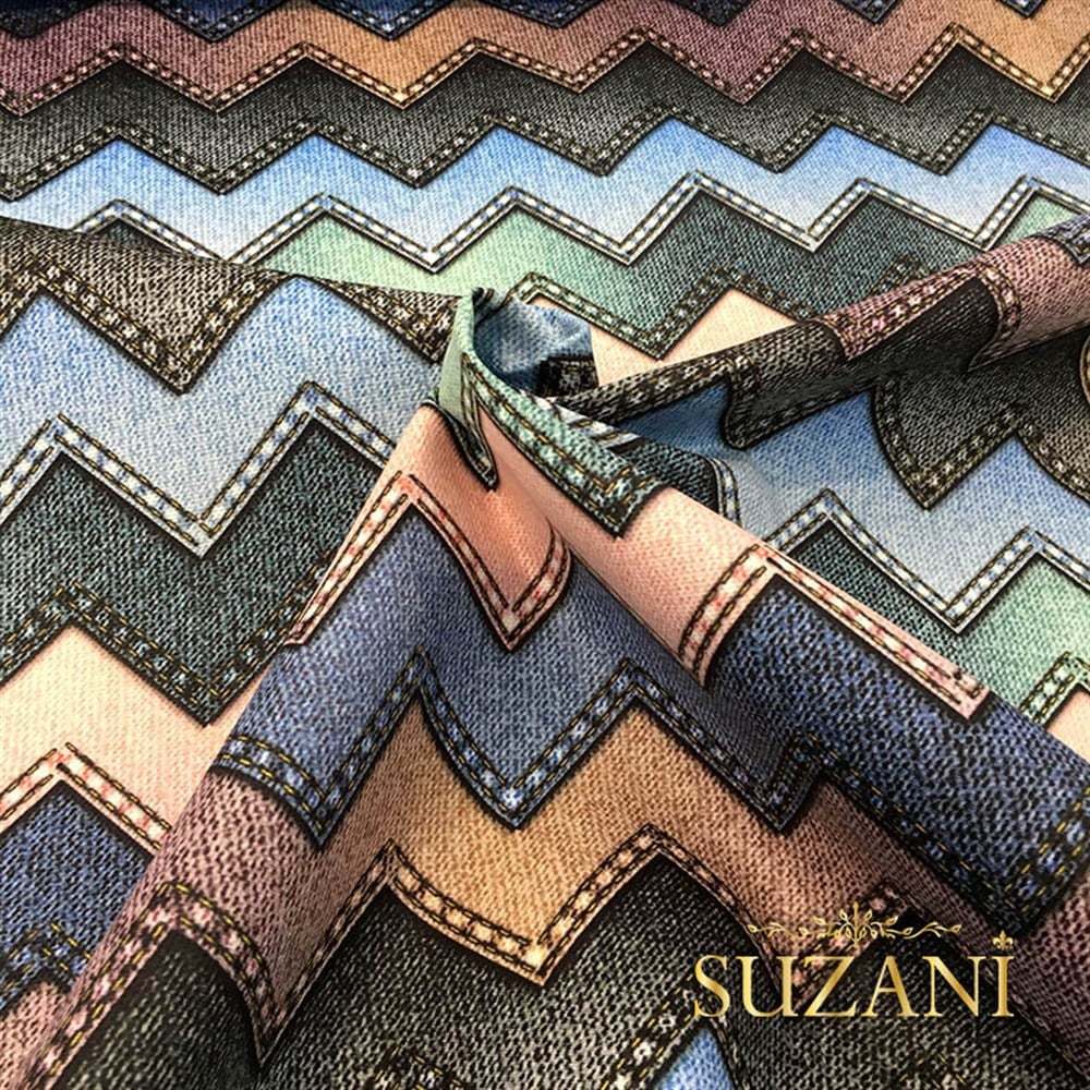 Kot Görünümlü Zigzag Kumaş