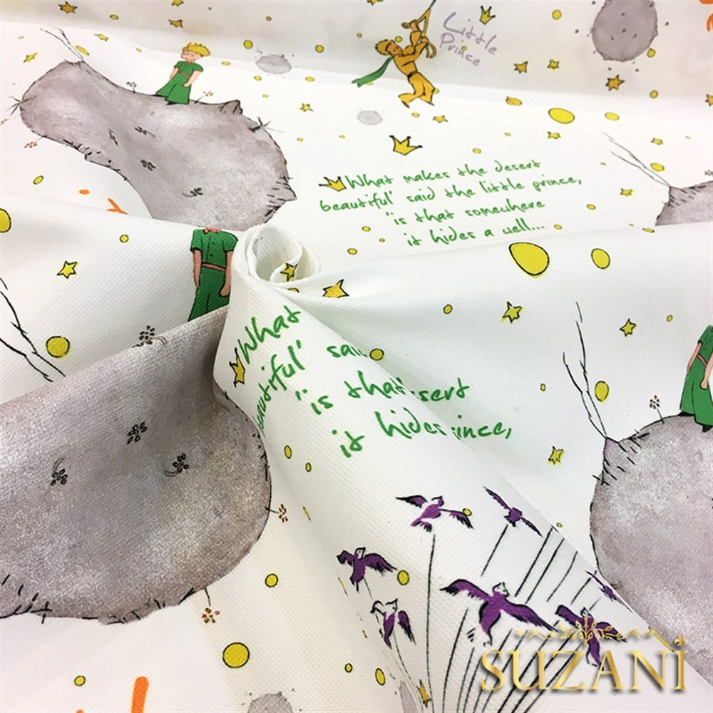 Küçük Prens Desenli Çocuk Kumaşı