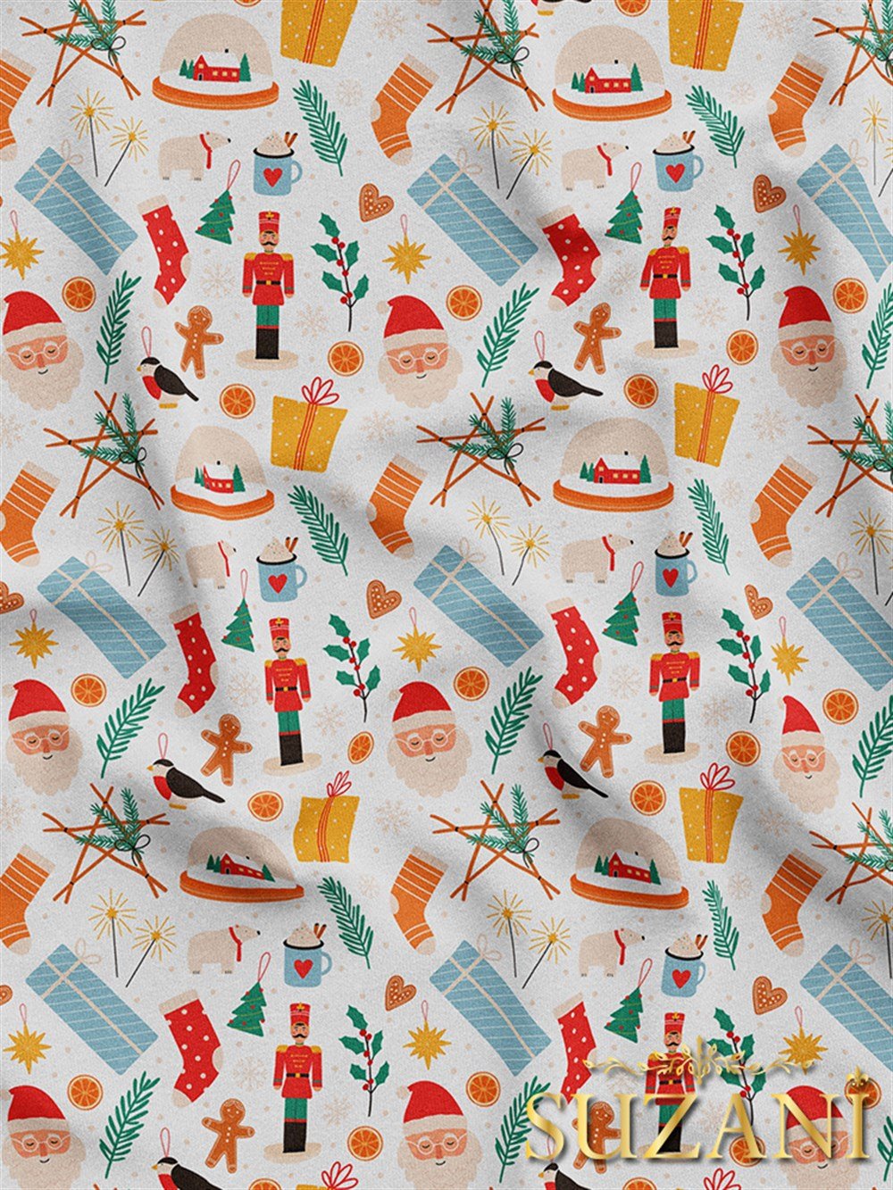 Kurşun Asker Desenli Dijital Baskılı Kumaş