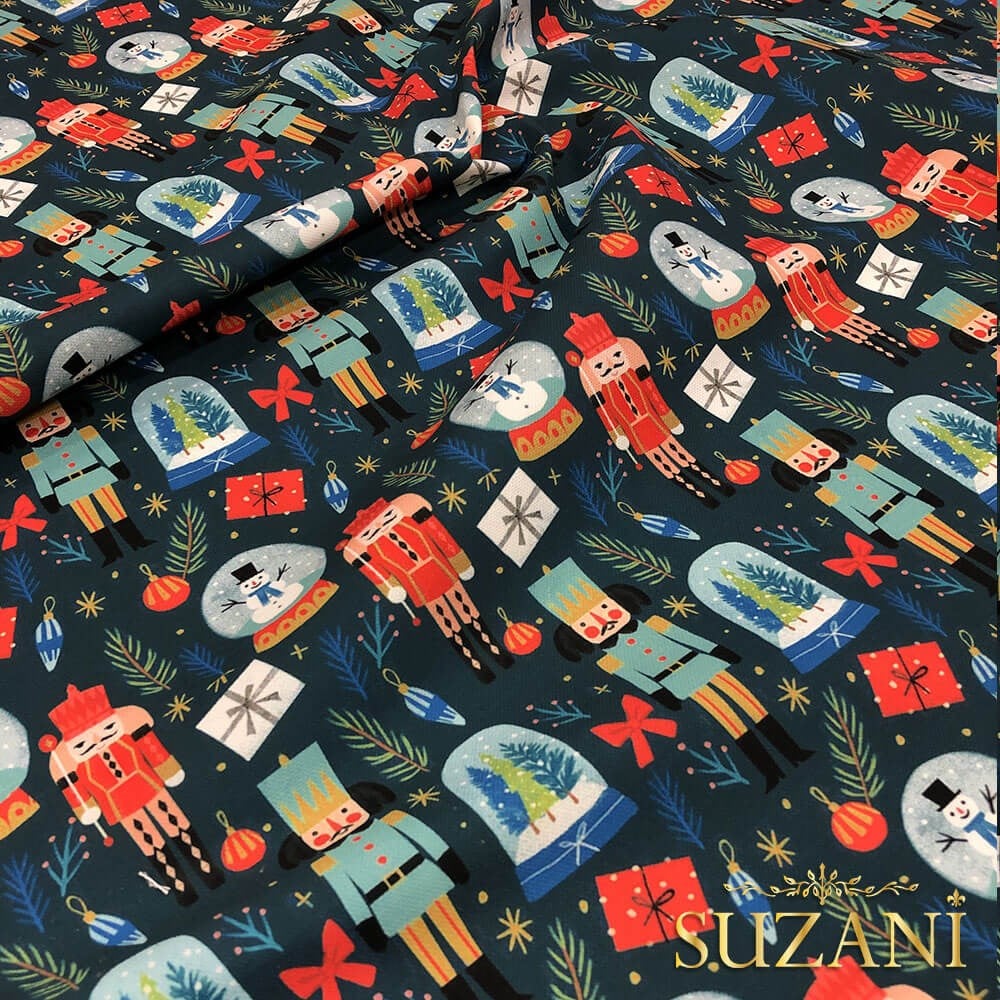 Kurşun Asker Desenli Dijital Baskılı Kumaş