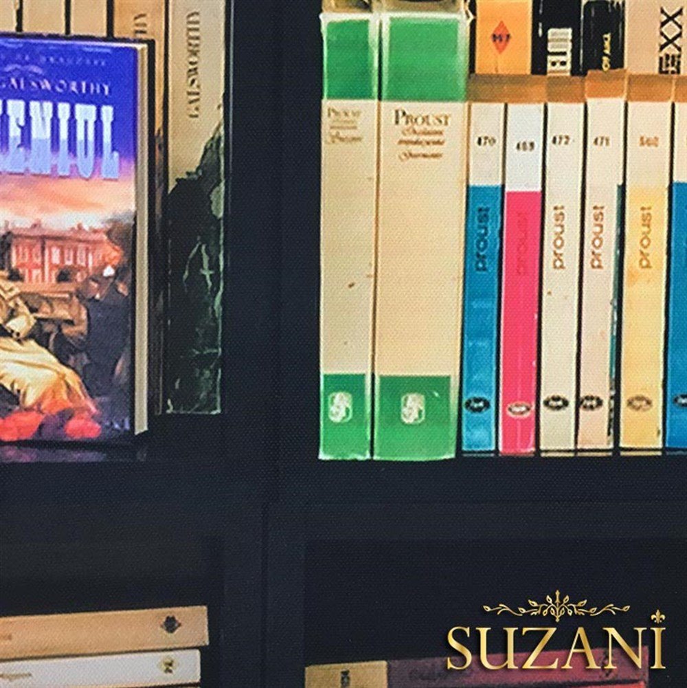 Kütüphane Desenli Kumaş