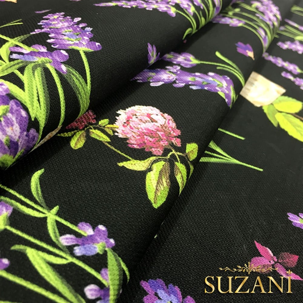 Lavanta Desenli Kumaş