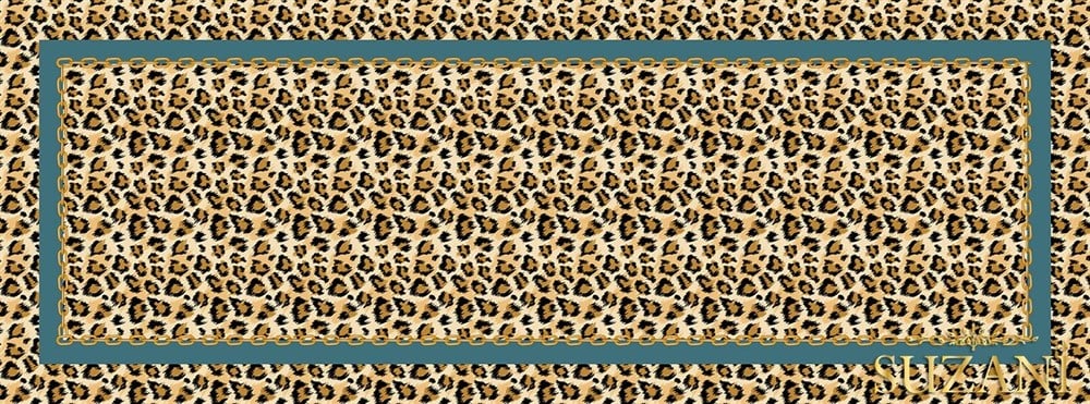 Leopar Desenli Runner Kumaşı