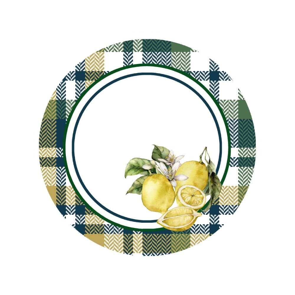 Limon Desenli 3'lü Supla Kumaşı