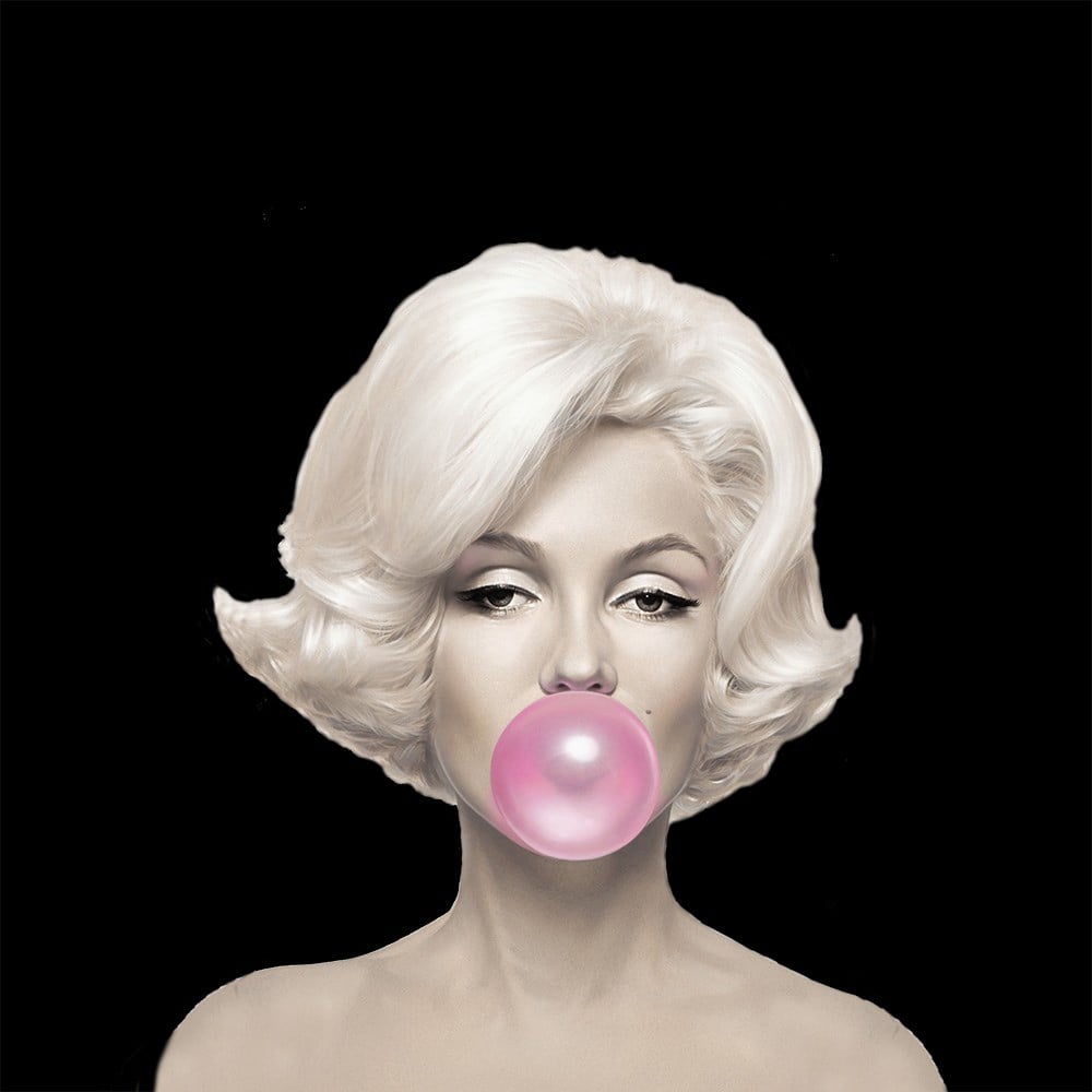 Marilyn Monroe 45x45cm Pano Baskılı Kumaş