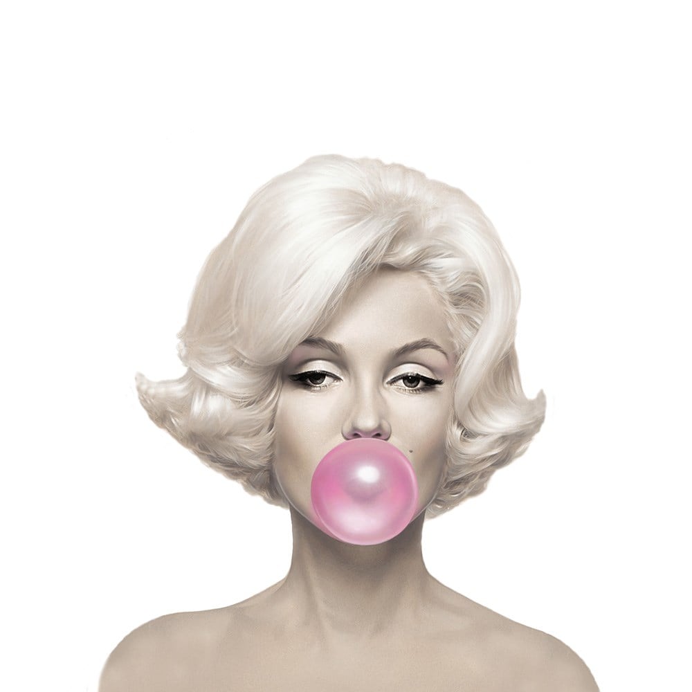 Marilyn Monroe 70x70cm Pano Baskılı Kumaş