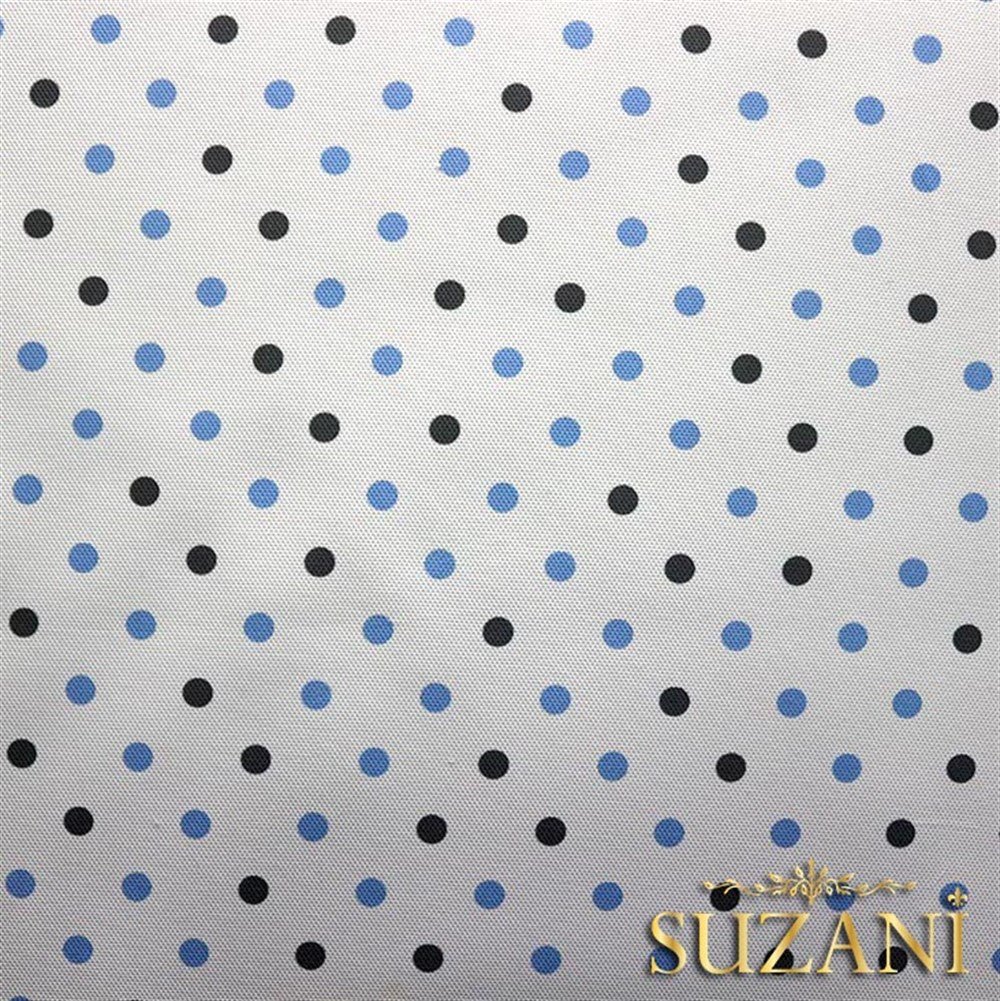 Mavi Gri Küçük Puanlı Kumaş