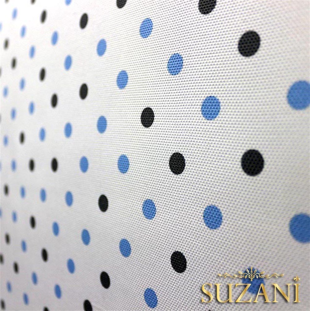 Mavi Gri Küçük Puanlı Kumaş