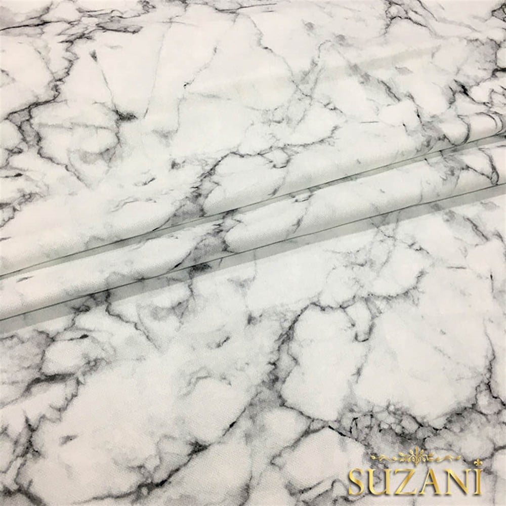 Mermer Desenli Kumaş