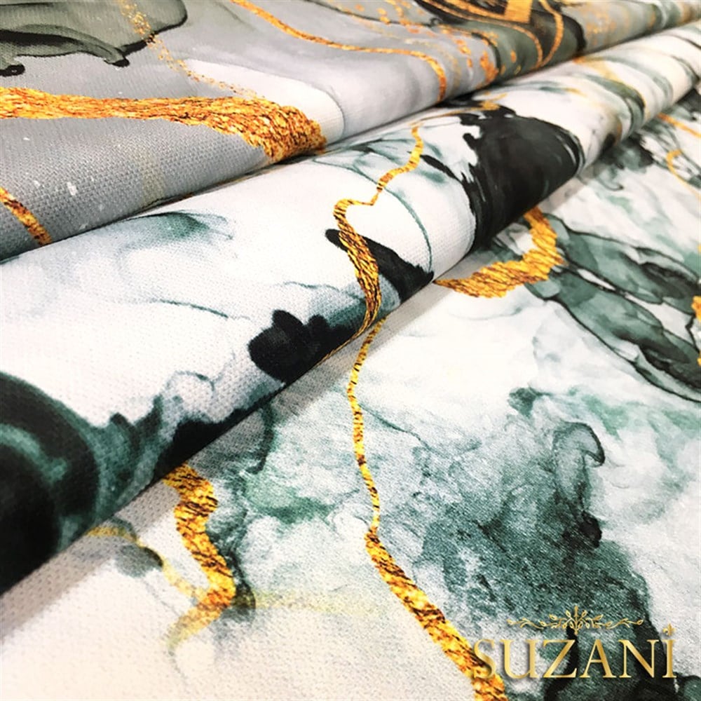 Mermer Gold Desenli Kumaş