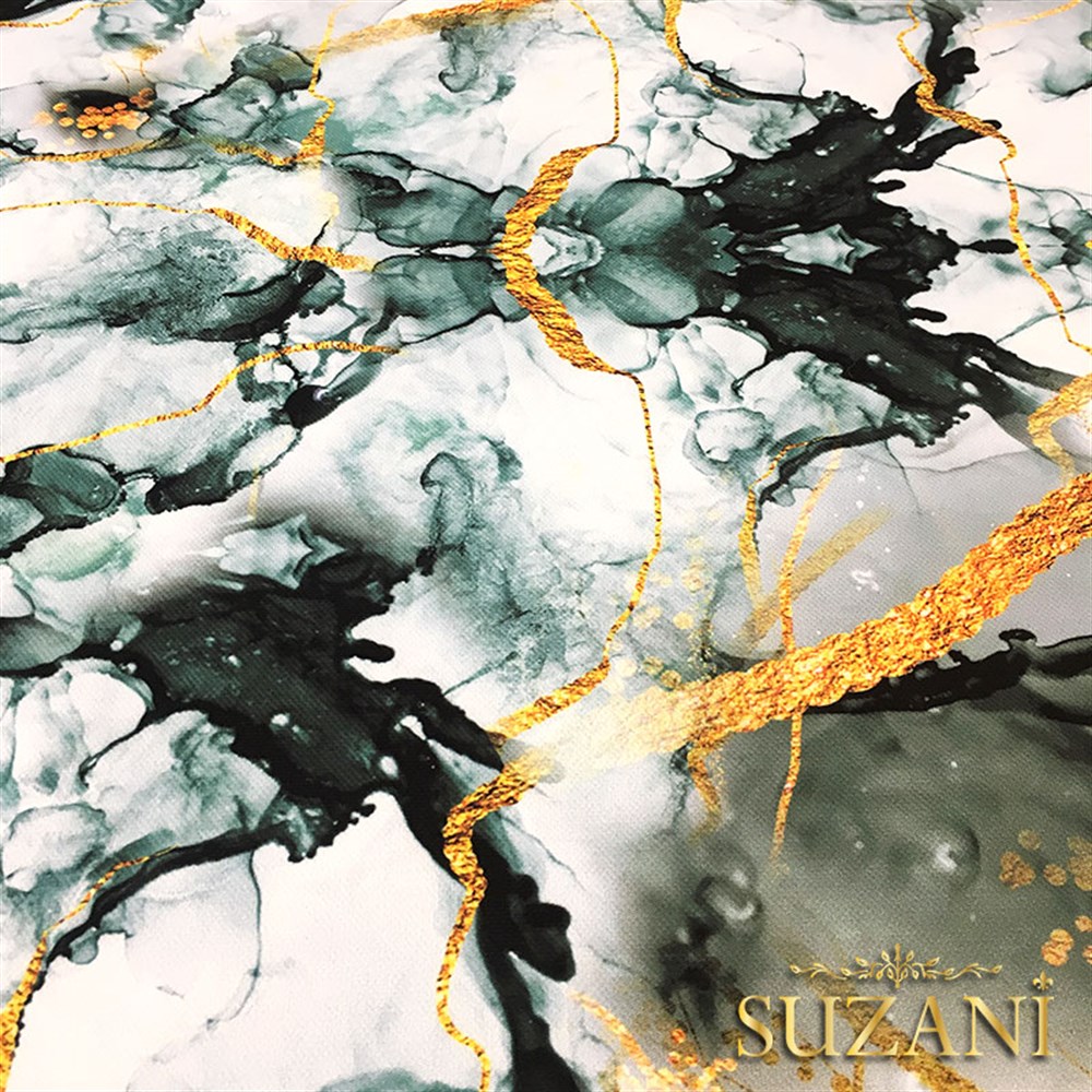 Mermer Gold Desenli Kumaş