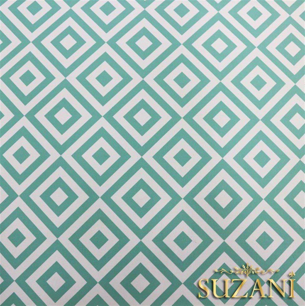 Mint İç içe Kareli Kumaş