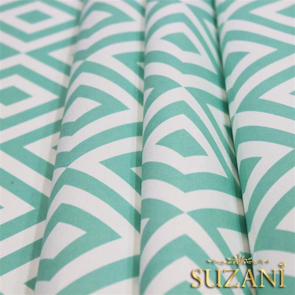 Mint İç içe Kareli Kumaş