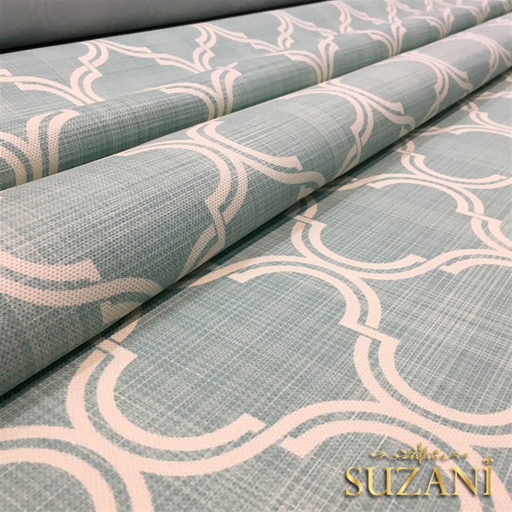 Mint Keten Efektli Döşemelik Kumaş