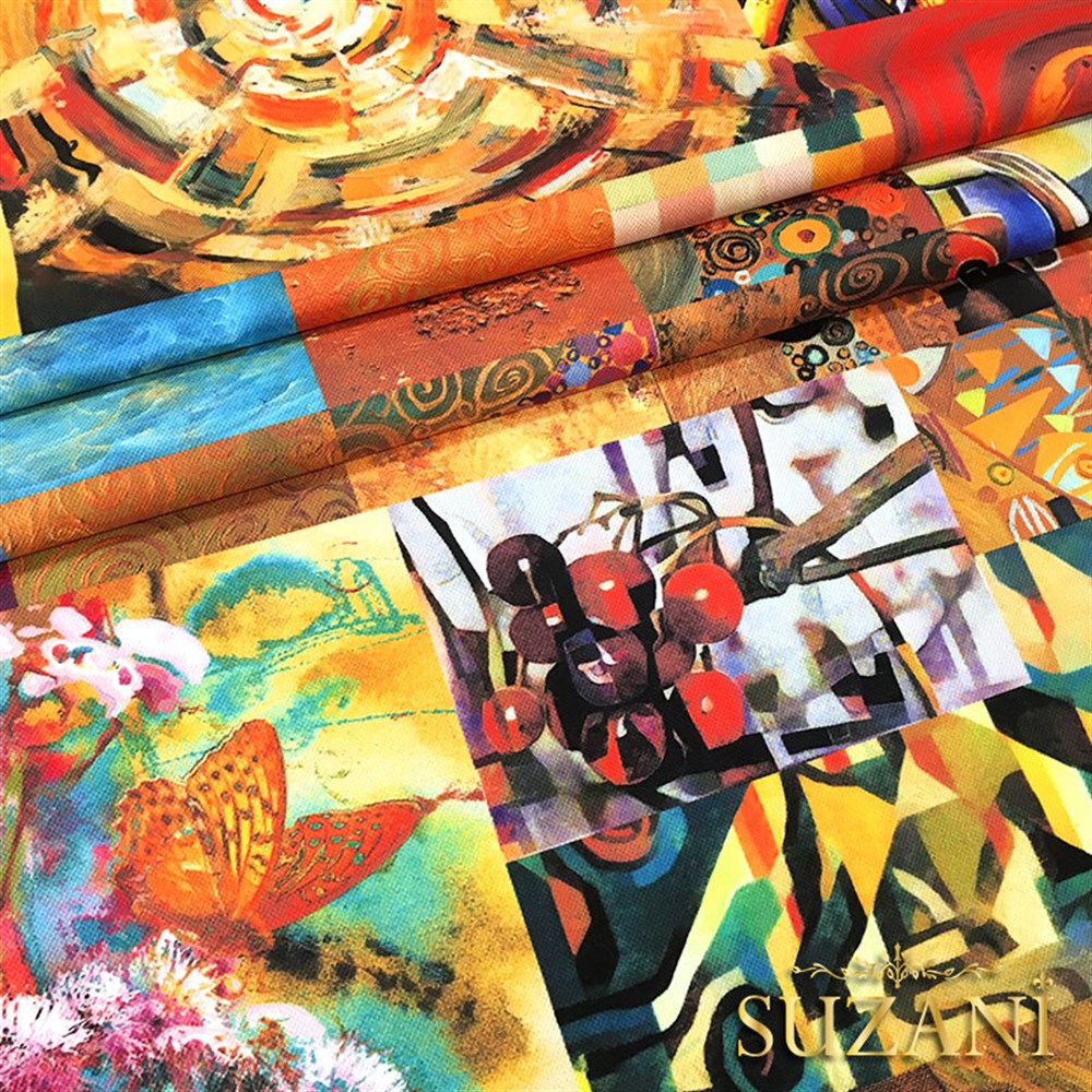 Modern Sanat Patchwork Kumaş