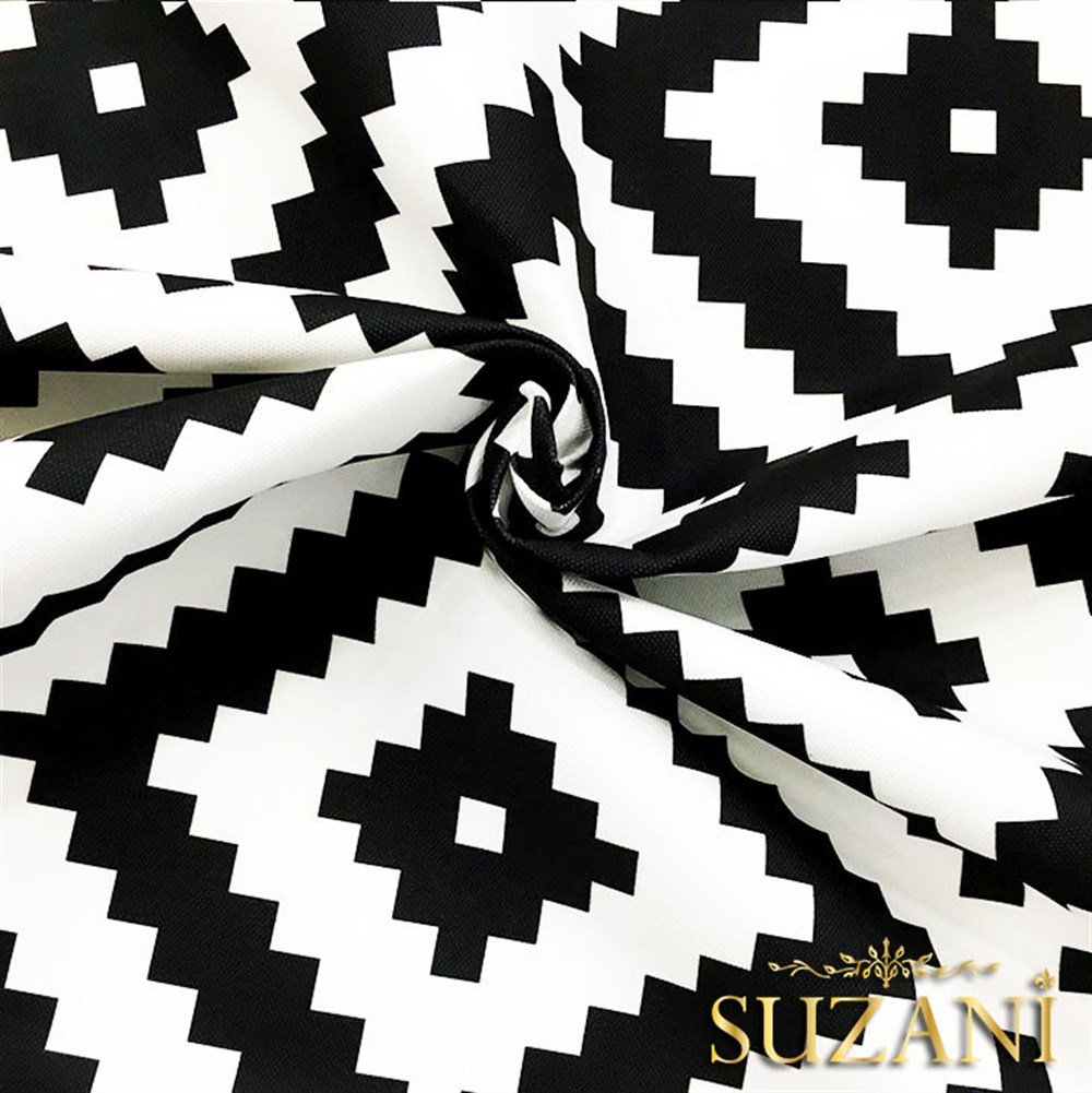 Mozaik İç içe Kareler Desenli Kumaş