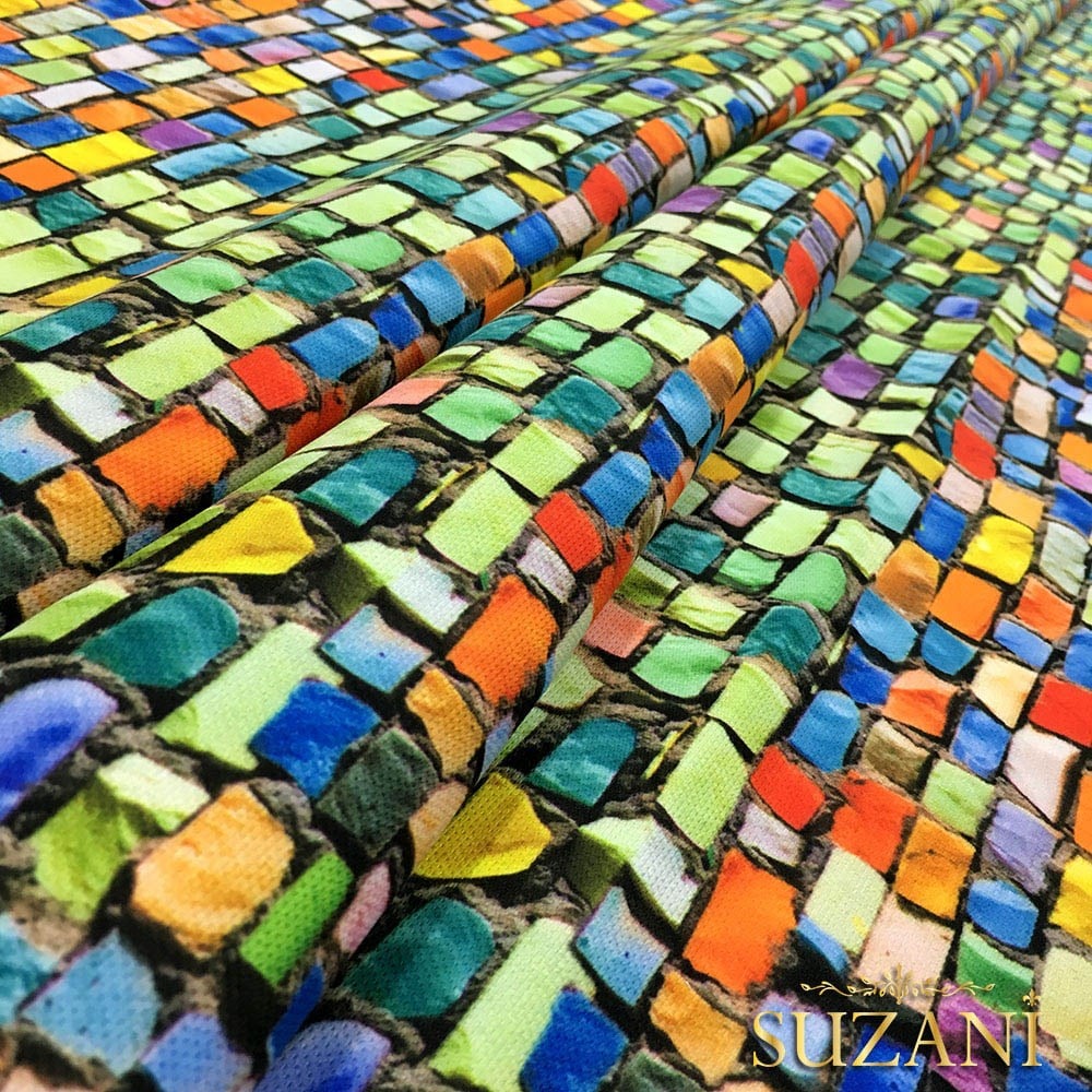 Mozik Duvar Görünümlü Kumaş