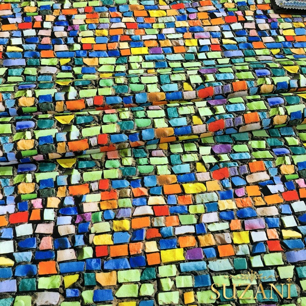 Mozik Duvar Görünümlü Kumaş