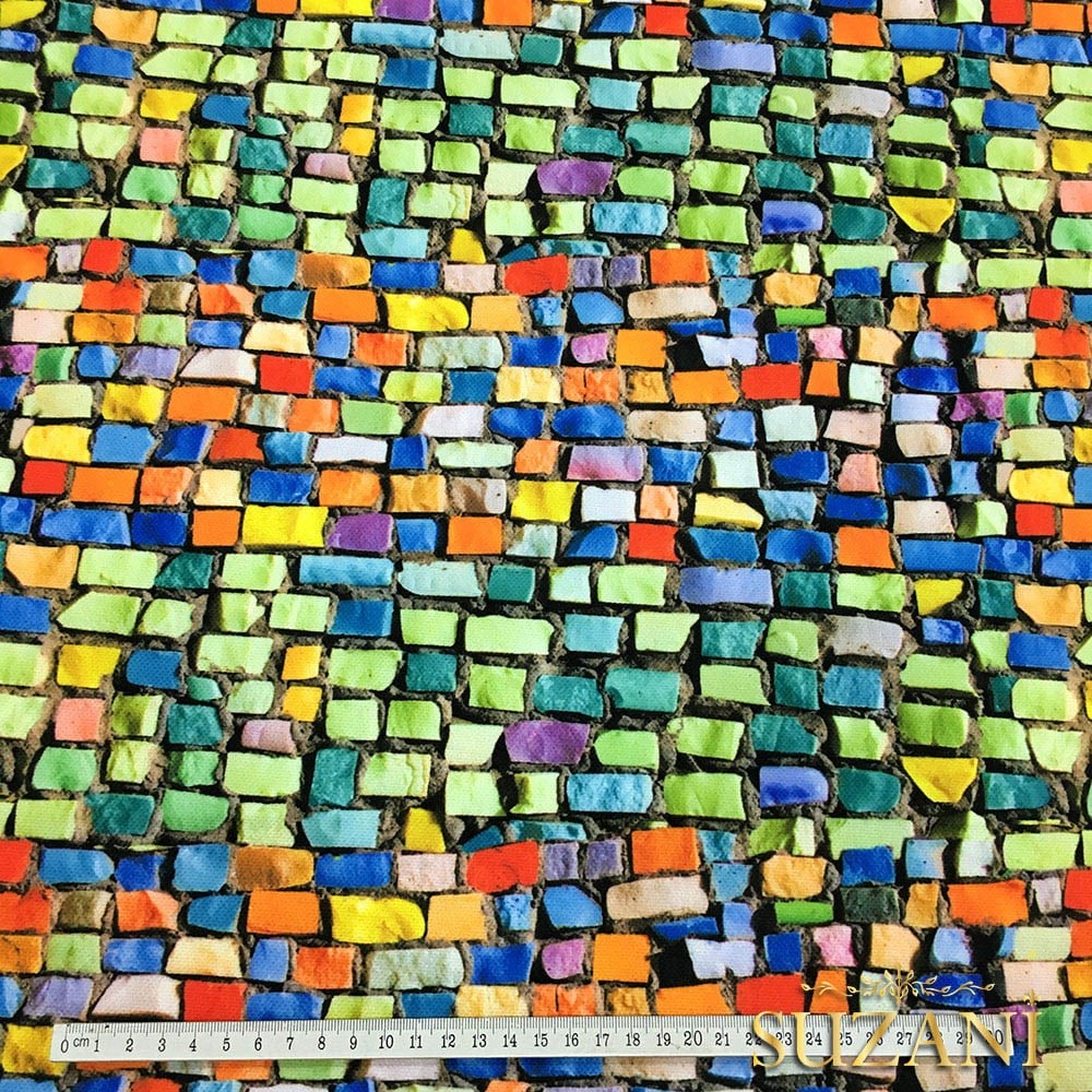 Mozik Duvar Görünümlü Kumaş