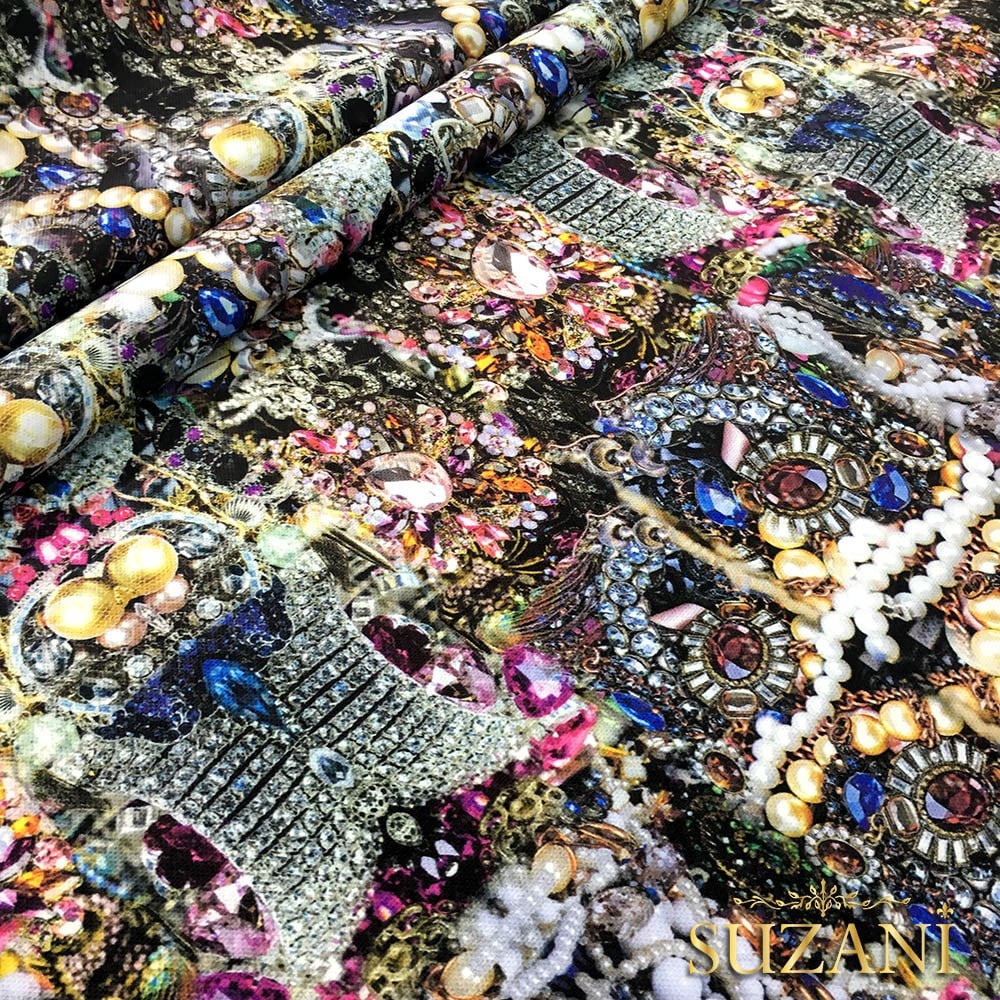 Mücevher Desenli Kumaş