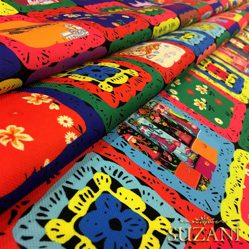 Örgü Patchwork Desenli Kumaş