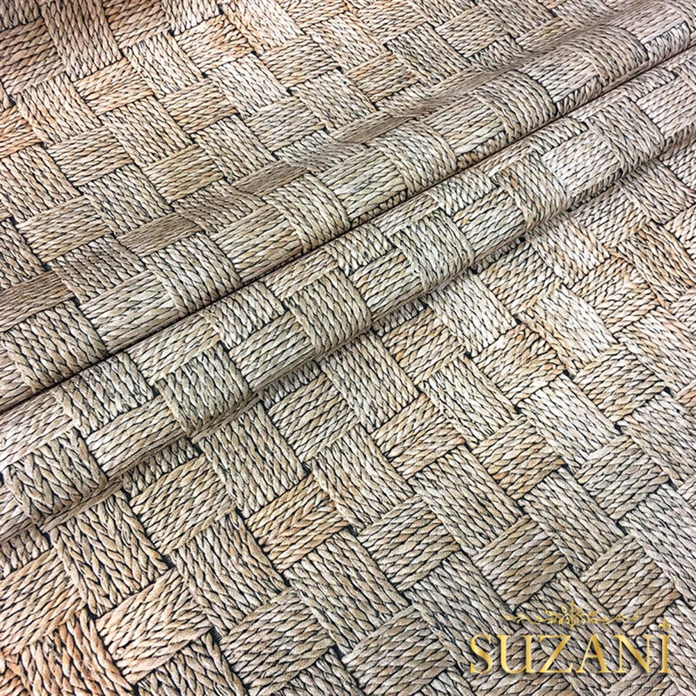 Örgü Sepet Desenli Kumaş