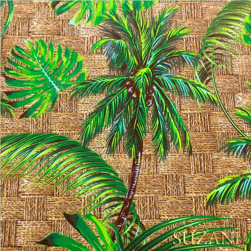 Palmiye Ağaçları Desenli Kumaş