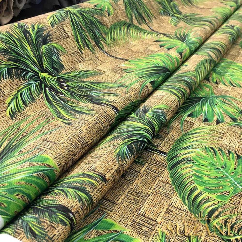 Palmiye Ağaçları Desenli Kumaş