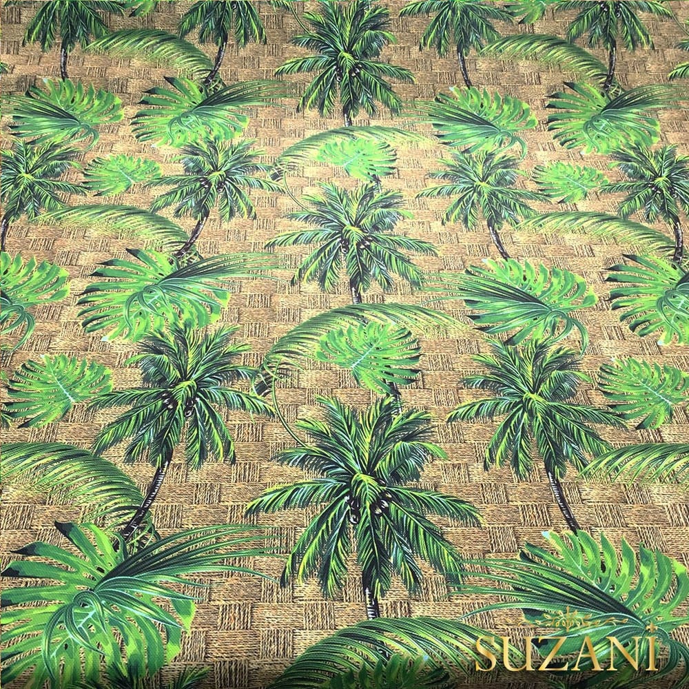 Palmiye Ağaçları Desenli Kumaş