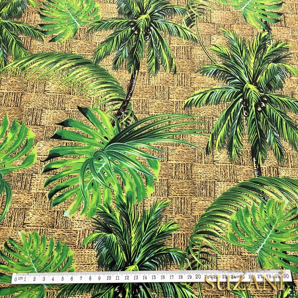 Palmiye Ağaçları Desenli Kumaş