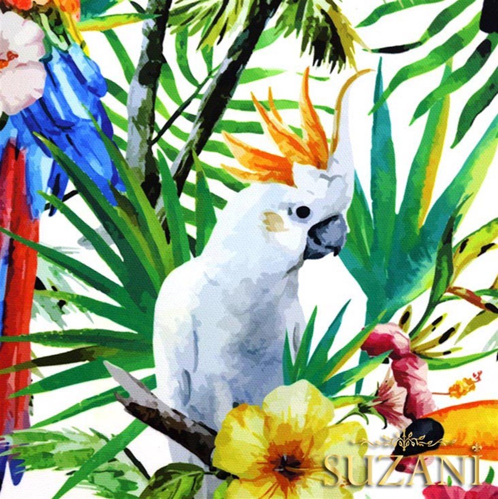 Papağan Tukan Desenli Kumaş