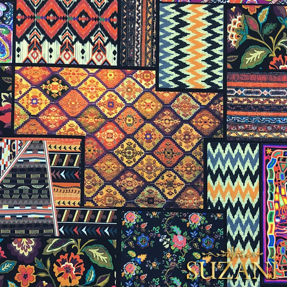 Patchwork Çift Rapor Desenli Kumaş