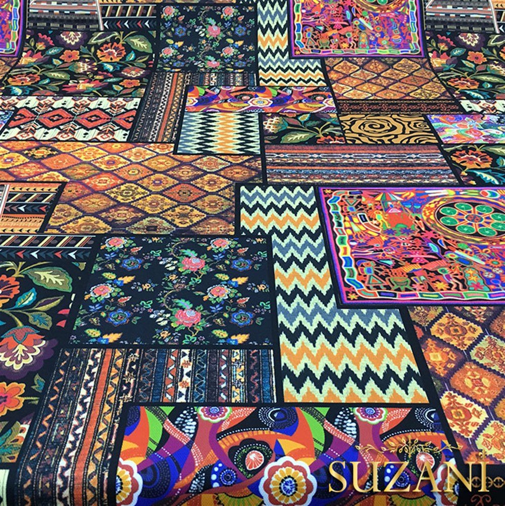 Patchwork Çift Rapor Desenli Kumaş