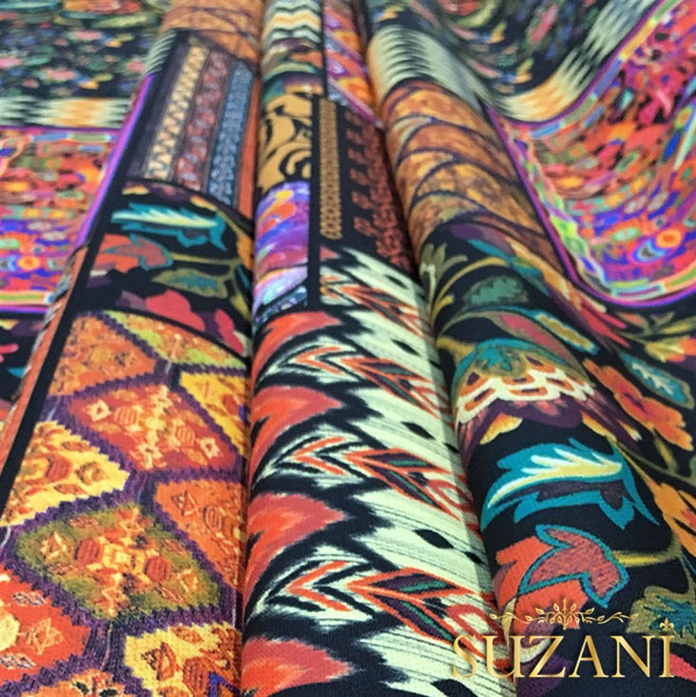 Patchwork Çift Rapor Desenli Kumaş