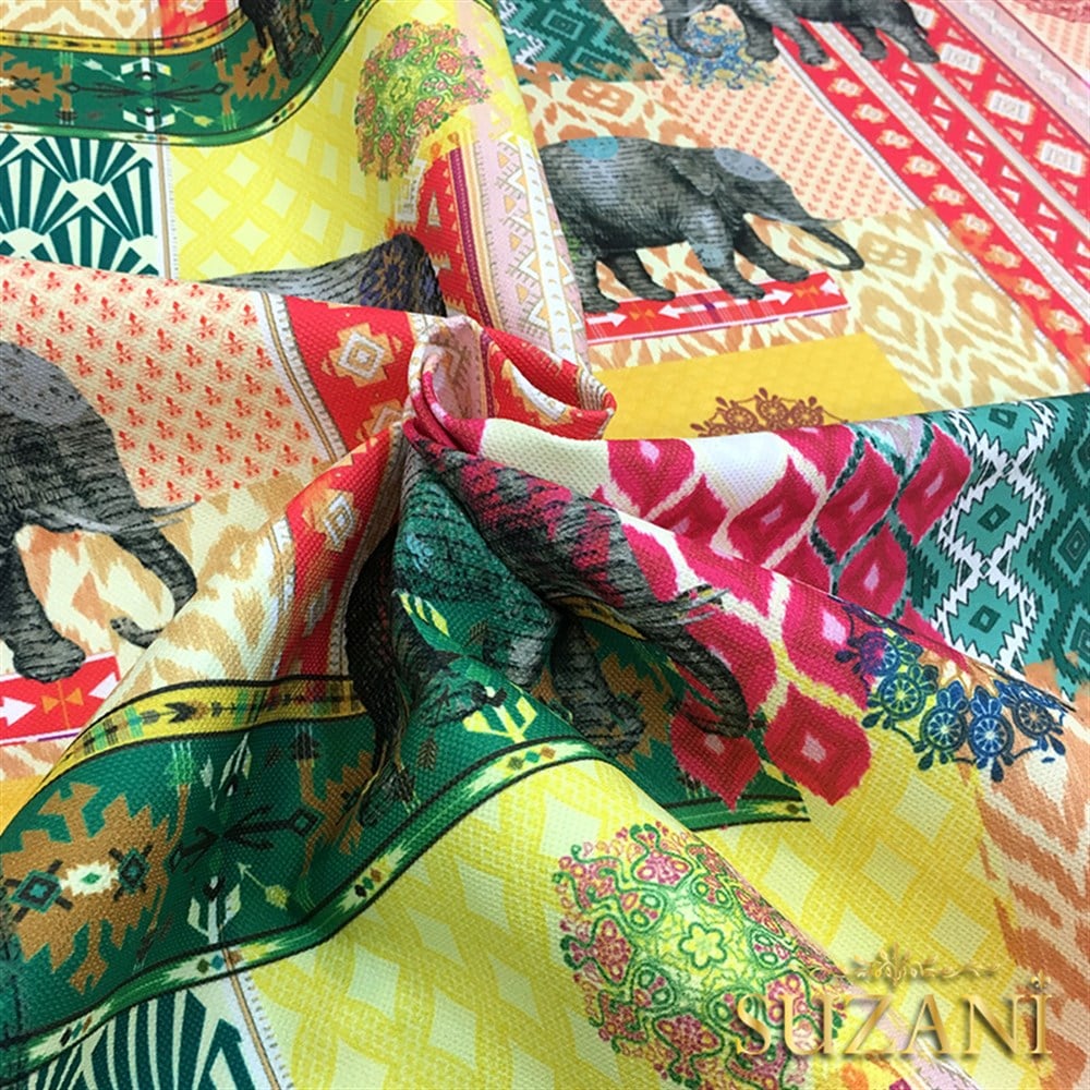 Patchwork Fil Desenli Kumaş