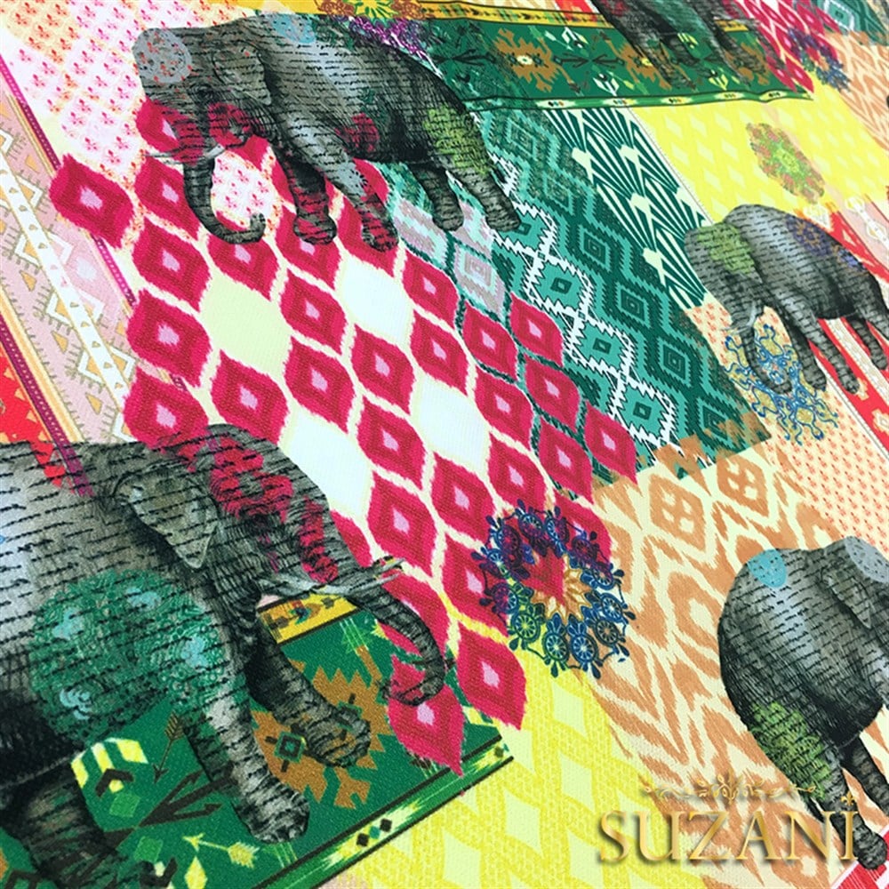 Patchwork Fil Desenli Kumaş