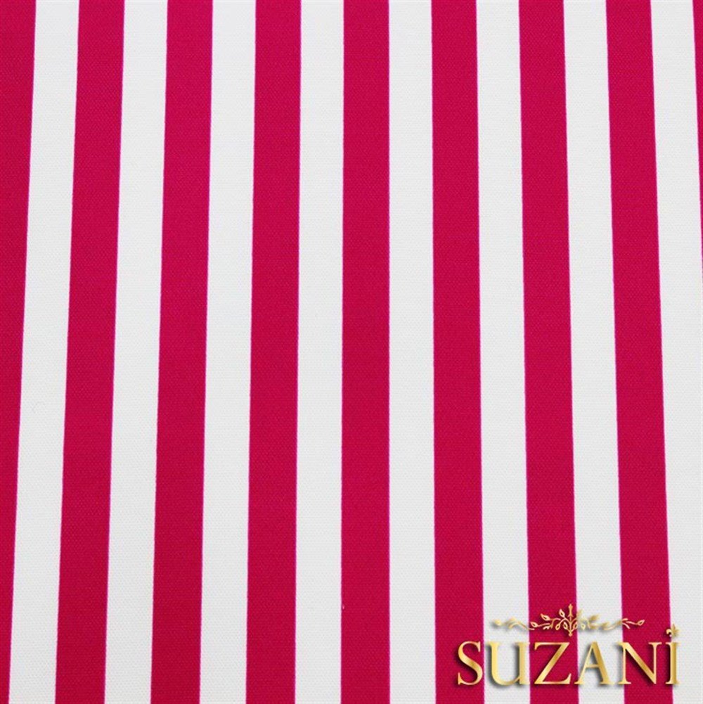 Pembe İnce Çizgili Kumaş