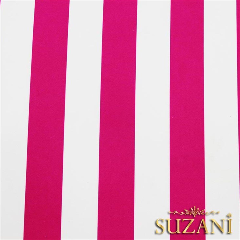 Pembe Kalın Çizgili Kumaş