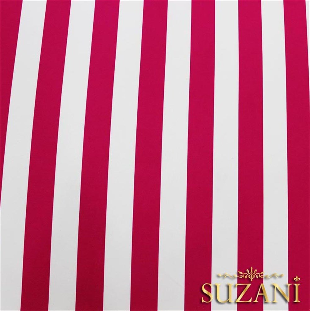 Pembe Kalın Çizgili Kumaş