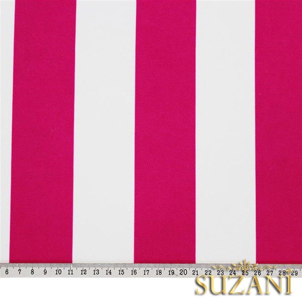 Pembe Kalın Çizgili Kumaş