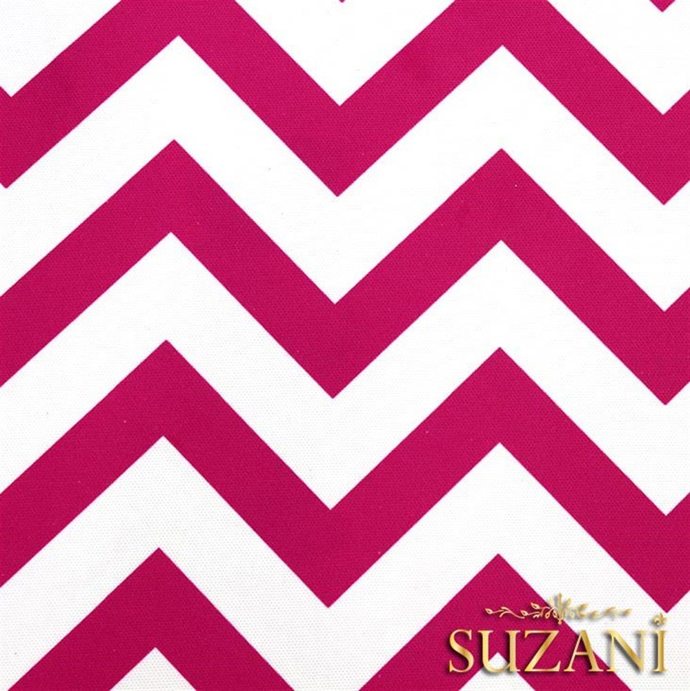 Pembe Zigzag Desenli Kumaş