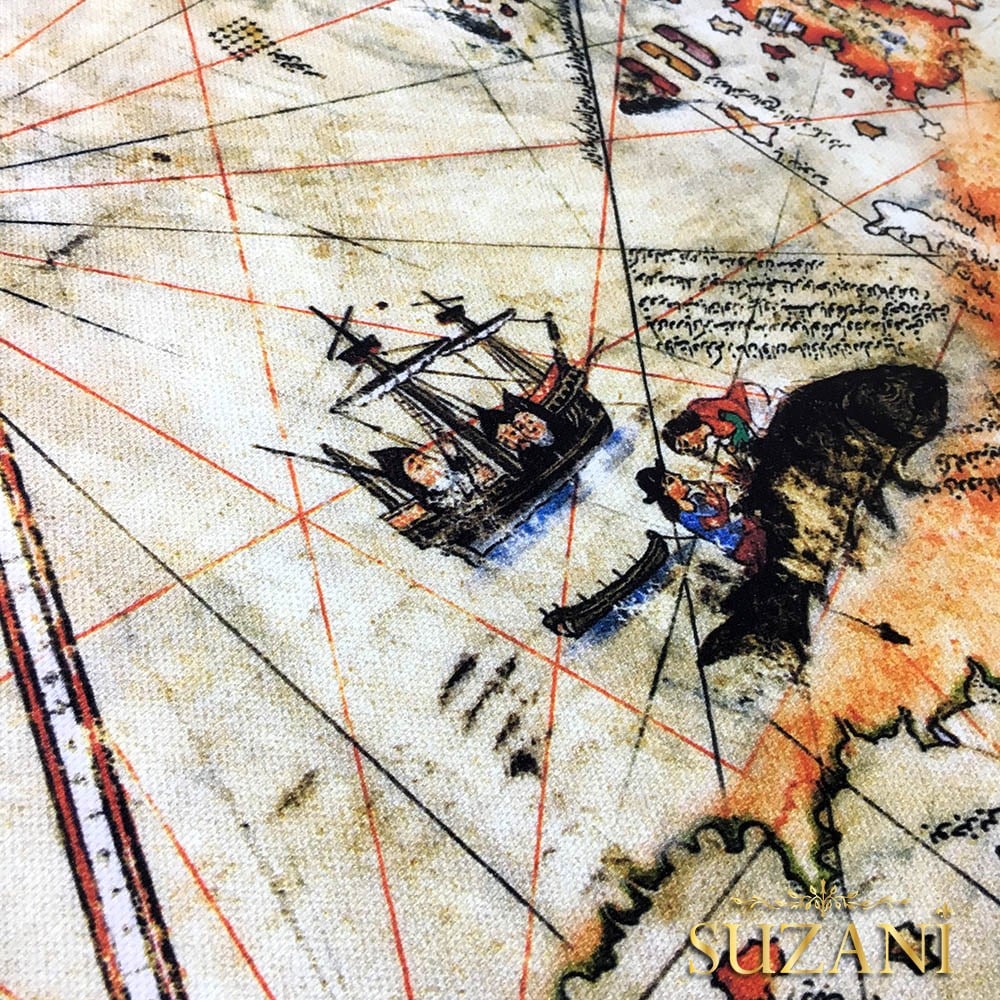 Piri Reis Haritası Kumaş