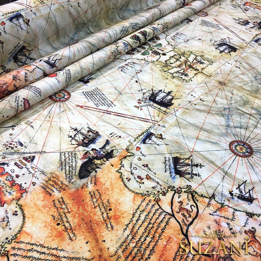 Piri Reis Haritası Kumaş