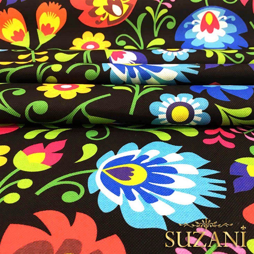 Polonya Çiçekleri Desenli Kumaş