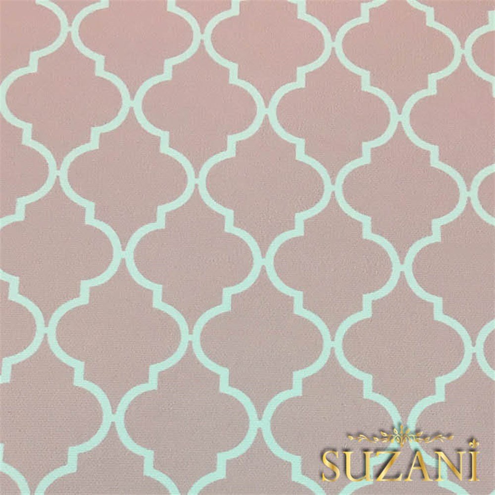 Pudra Pembe Moroccan Desenli Kumaş