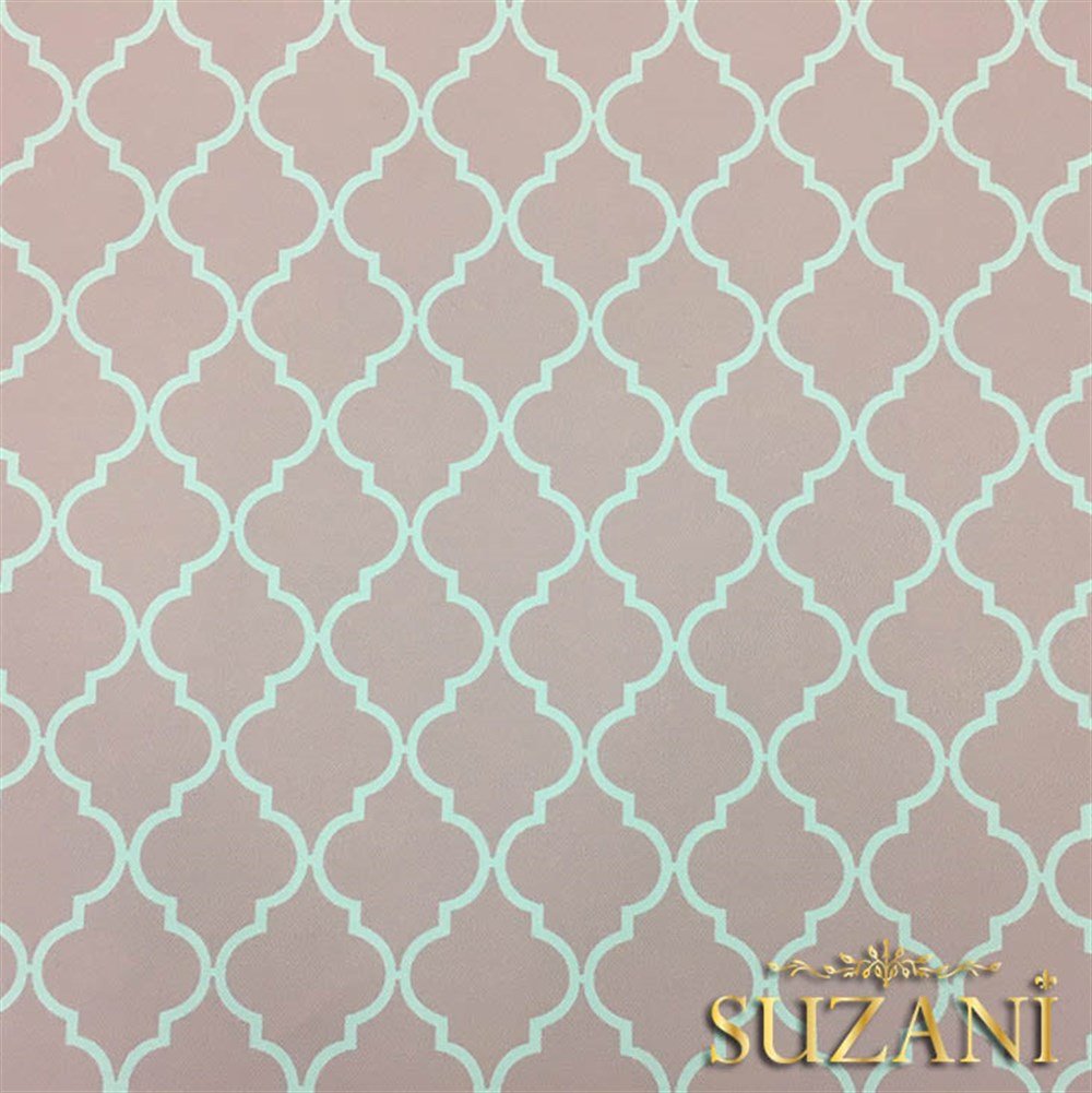 Pudra Pembe Moroccan Desenli Kumaş