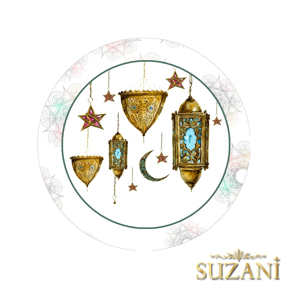 Ramazan Ayı Temalı Dikişsiz 3'lü Supla Kumaşı